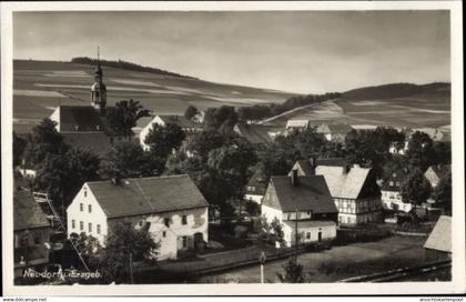 Photo CPA Neudorf Sehmatal im Erzgebirge, Ortspartie, Kirche