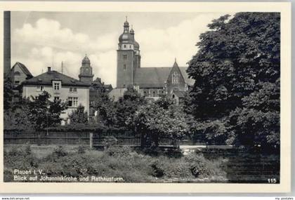 Plauen Vogtland Plauen Johanniskirche Rathausturm