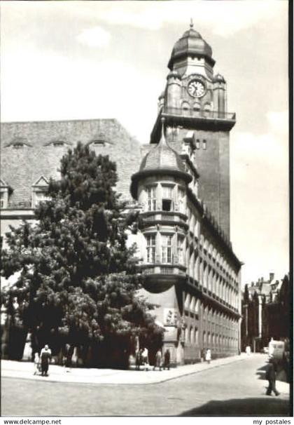 Plauen Vogtland Plauen Rathaus ungelaufen ca. 1965