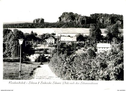Reinhardtsdorf-Schoena Blick nach den Schrammsteinen