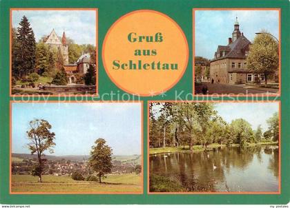 Schlettau Erzgebirge Schloss Rathaus Rosenparkteich
