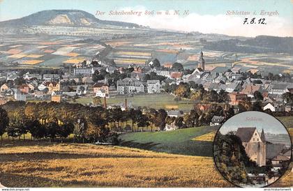 Schlettau Panorama Schloß ngl #195.814