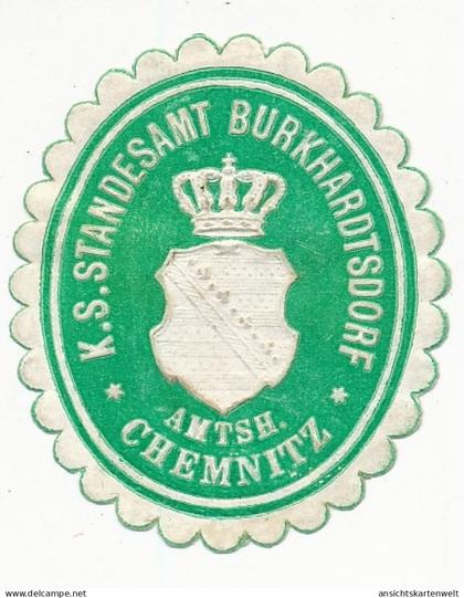 Sondermarke (Keine AK!) Gemeinde Burkhardtsdorf Amtsh. Chemnitz #156.586
