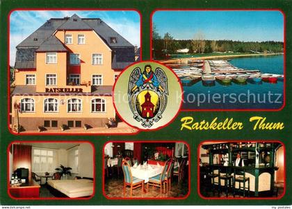Thum Erzgebirge Ratskeller Restaurant Fremdenzimmer Bootssteg