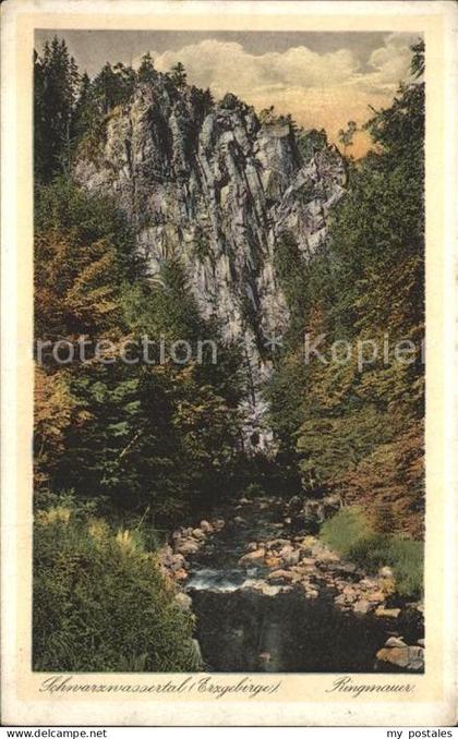 Zoeblitz Sachsen Ringmauer Schwarzwassertal Felsen Erzgebirge