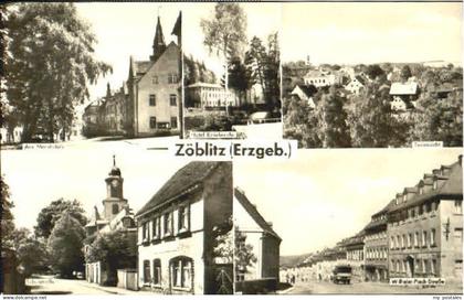 Zoeblitz Sachsen Zoeblitz Marktplatz Hotel Schulstrasse Wilhelm Pieck Strasse