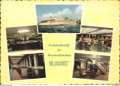 Sassnitz Ostseebad Ruegen Eisenbahnfaehrschiff MS Sassnitz