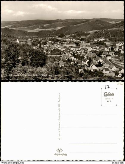 Schleiden-Gemünd  Luftkurort Schleiden (Eifel), Blick vom Mühlenberg 1960