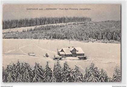 39115494 - schneebedecktes Gasthaus zum Iserkamm bei Bad Flinsberg / Swieradów-Zdrój - Kreis Loewenberg / Powiat Lwówec