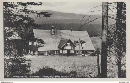 AK Proxenbaude Baude Gasthof Jakobsthal Jakuszyce Schreiberhau Riesengebirge NS Stempel Frauenwerk Frauenschaft Lübbecke