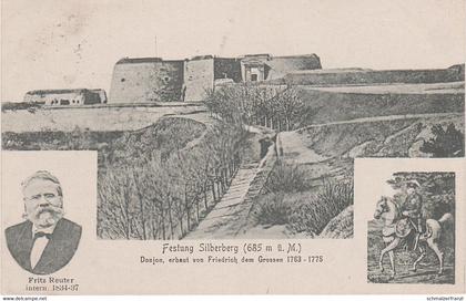 AK Silberberg Srebrna Gora Festung Donjon Fritz Reuter a Peterwitz Stoszowice Neudorf Schönwalde Neurode Eulengebirge