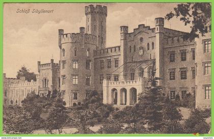 voyo SZCZODRE (SIBYLLENORT i. Schl.) Schloß  - Mittelbau Südfront 1926 Postal Used