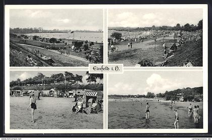 AK Einfeld i. H., Belebte Szenen vom Strand