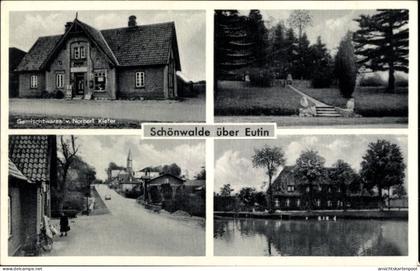 CPA Schönwalde am Bungsberg in Ostholstein, Geschäftshaus Norbert Kiefer, Ortsansichten