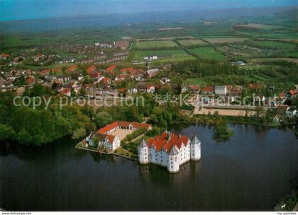 Gluecksburg Ostseebad Fliegeraufnahme Stadt und Schloss Gluecksburg