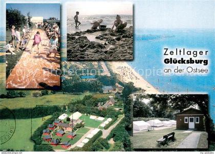 Gluecksburg Ostseebad Fliegeraufnahme Zeltlager Gluecksburg