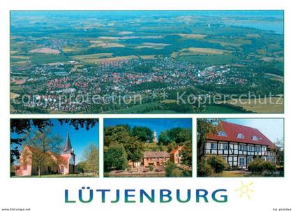 Luetjenburg Holstein Fliegeraufnahme Kirche Fachwerkhaus Turm