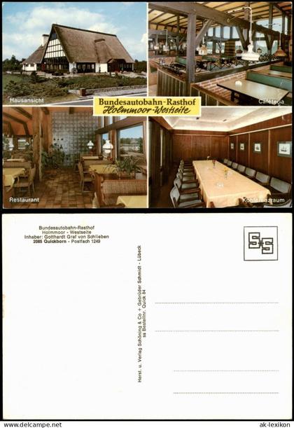 Quickborn Bundesautobahn-Rasthof Holmmoor-Westseite Meerbild 1978