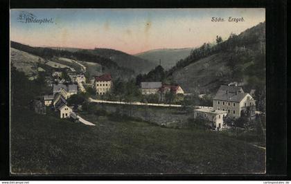 AK Niederpöbel bei Schmiedeberg /Erzgeb., Ortsansicht