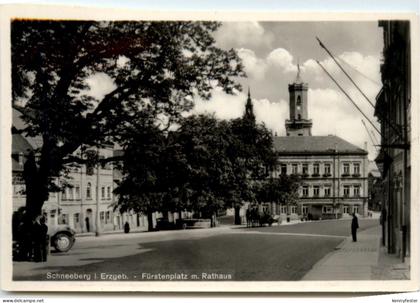 Schneeberg i. Erzgeb., Fürstenplatz m. Rathaus