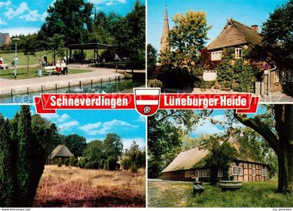 Schneverdingen Park Kirche Heidelandschaft Scheune