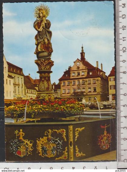 SCHWÄBISCH Gmünd - Marienbrunnen - gelaufen 1964 ( AK 5998)