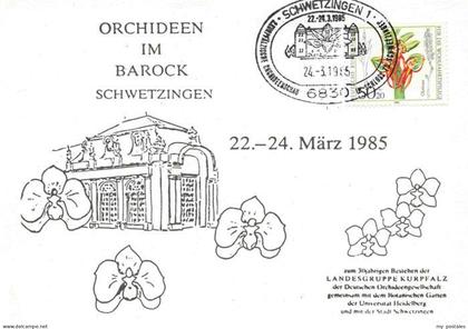 Schwetzingen BW Orchideen Ausstellung im Barock Schwetzingen 1985