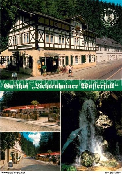 Altendorf Lichtenhain Gasthof Lichtenhainer Wasserfall Dorfstrasse Wasserfall