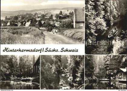 Hinterhermsdorf Teilansicht Waldschlucht