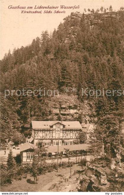 Lichtenhain Sebnitz Gasthaus Lichtenhainer Wasserfall