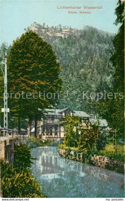 Lichtenhain Sebnitz Lichtenhainer Wasserfall Felsen Elbsandsteingebirge