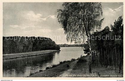 Seddiner See Partie am Oder Spree Kanal