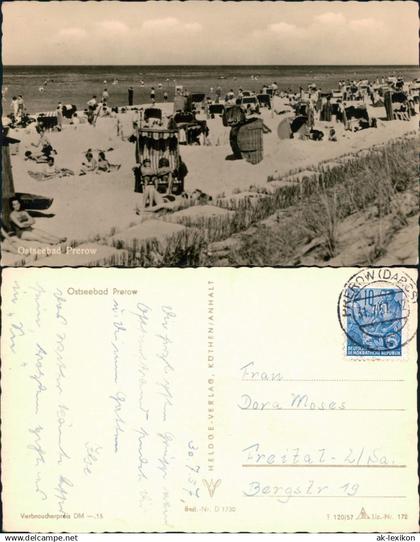 Ansichtskarte Prerow Strand 1957