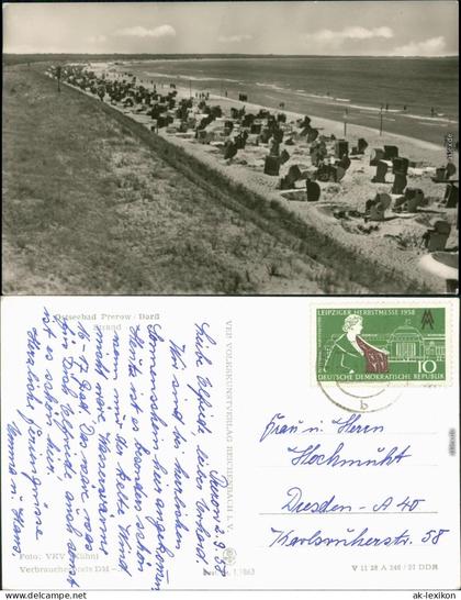 Ansichtskarte Prerow Strand 1957
