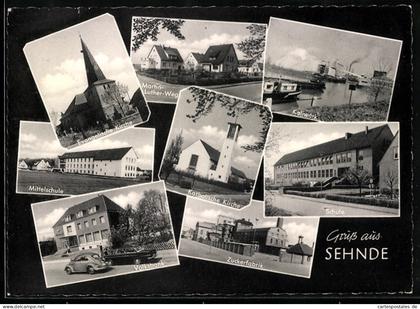 AK Sehnde, Evangelische Kirche, Kaliwerk, Zuckerfabrik