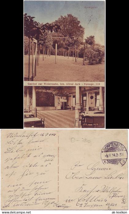 Senftenberg (Niederlausitz) Gatshof zur Weintraube, Inhaber Alfred Jurk 1914