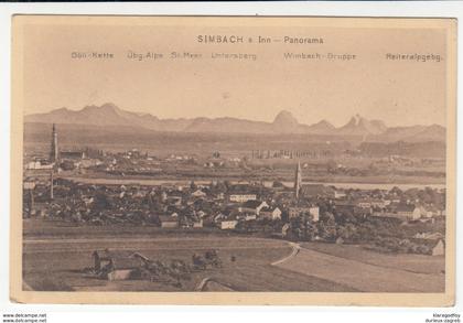 Simbach am Inn old postcard unused b170701