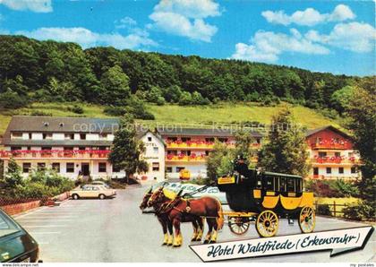 Erkensruhr Simmerath NRW Hotel Restaurant Cafe Waldfrieden Pferdekutsche