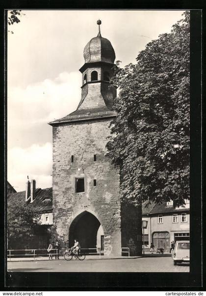 AK Sömmerda, Strassenpartie am Erfurter Tor