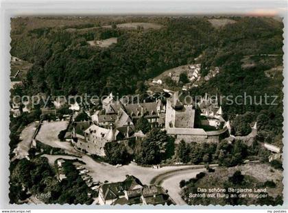Burg Wupper Schloss Burg Fliegeraufnahme