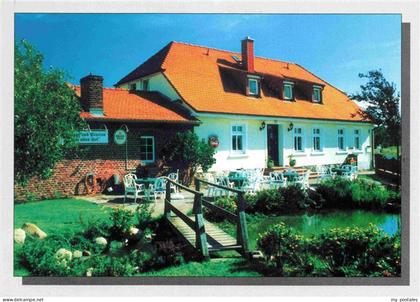 Sommerfeld Kremmen Landgasthof und Pension Zum alten Hof Terrasse Teich