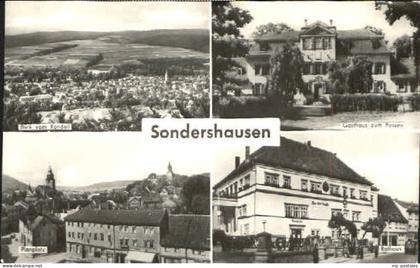Sondershausen Thueringen Sondershausen Gasthaus Platz Rathaus x 1960