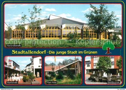 Stadtallendorf Herrenwaldhalle Marktstrasse Parkhotel Marktbrunnen