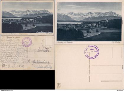 Ansichtskarte Starnberg Starnberg mit Zugspitze 1924