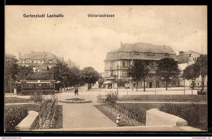 AK Berlin-Lankwitz, Partie in der Viktoriastrasse mit Gartenanlagen