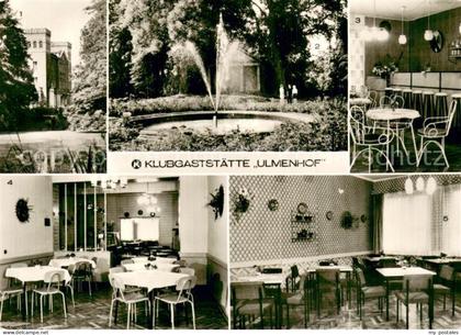 Steinhoefel Fuerstenwalde Klubgaststaette Ulmenhof Park Bar Gastraum Weinstube