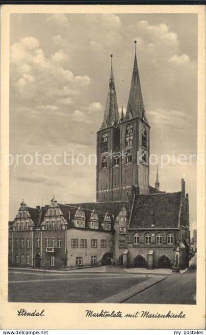 Stendal Marktplatz Marienkirche