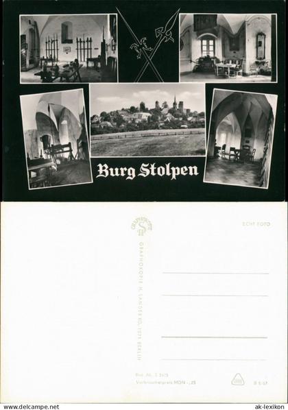 Ansichtskarte Stolpen Burg Stolpen Mehrbild 1967