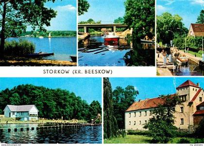 Storkow Mark Kanal Schleuse Strand Burg