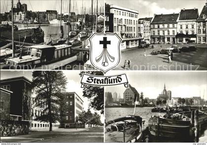 Stralsund Mecklenburg Vorpommern Hafen Alter Markt Krankenhaus Am Sund Hafen